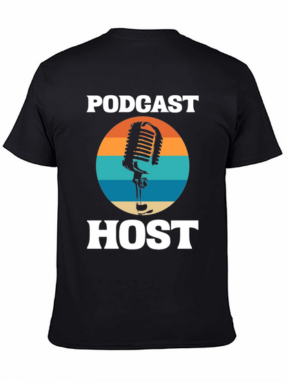 Podcast Host Retro Graphic Tee