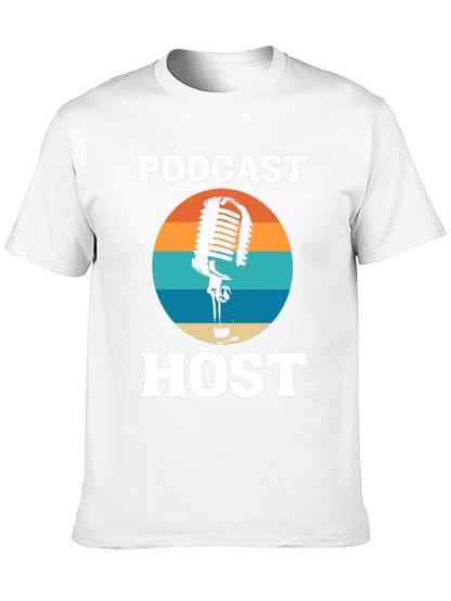 Podcast Host Retro Graphic Tee