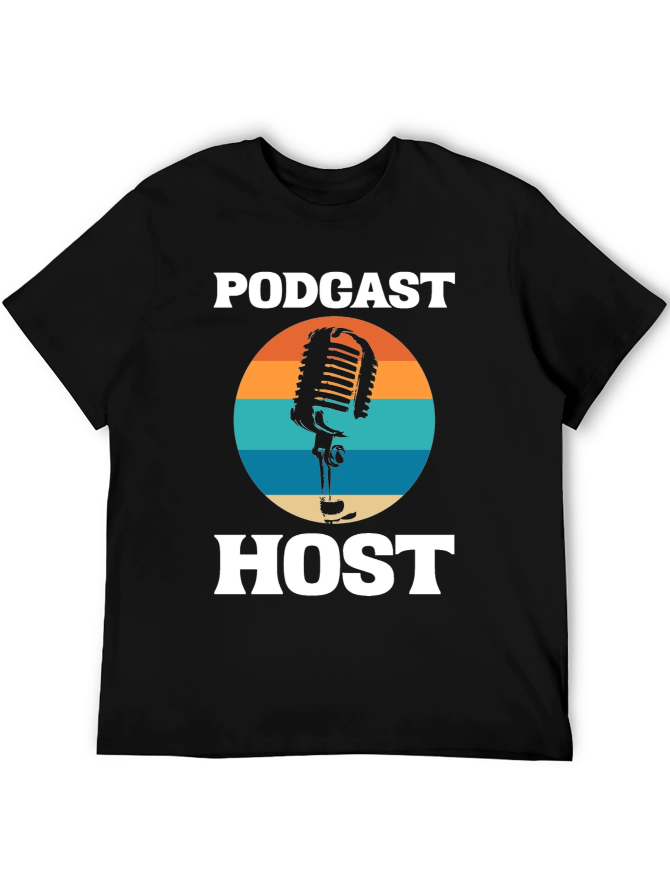 Podcast Host Retro Graphic Tee