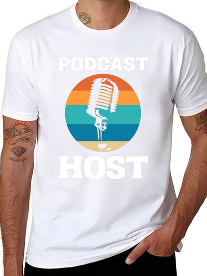 Podcast Host Retro Graphic Tee
