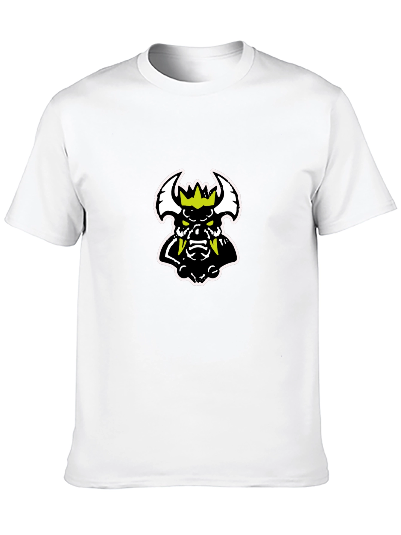 Edgy Black T-Shirt with Cartoon Monster Graphic