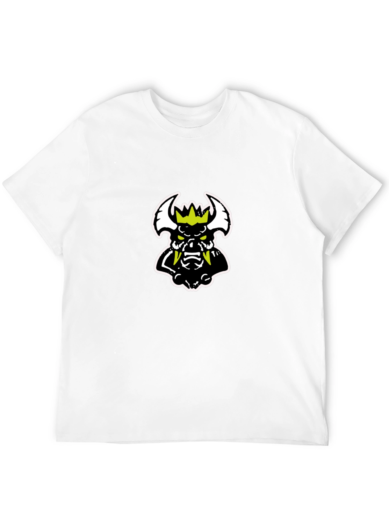 Edgy Black T-Shirt with Cartoon Monster Graphic