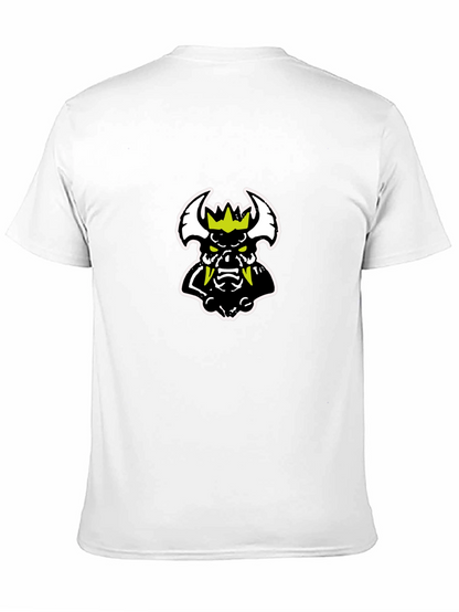 Edgy Black T-Shirt with Cartoon Monster Graphic