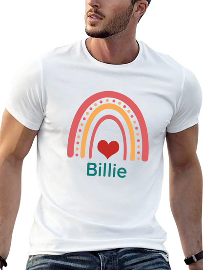 Rainbow Billie T-Shirt - Personalized Fun Style