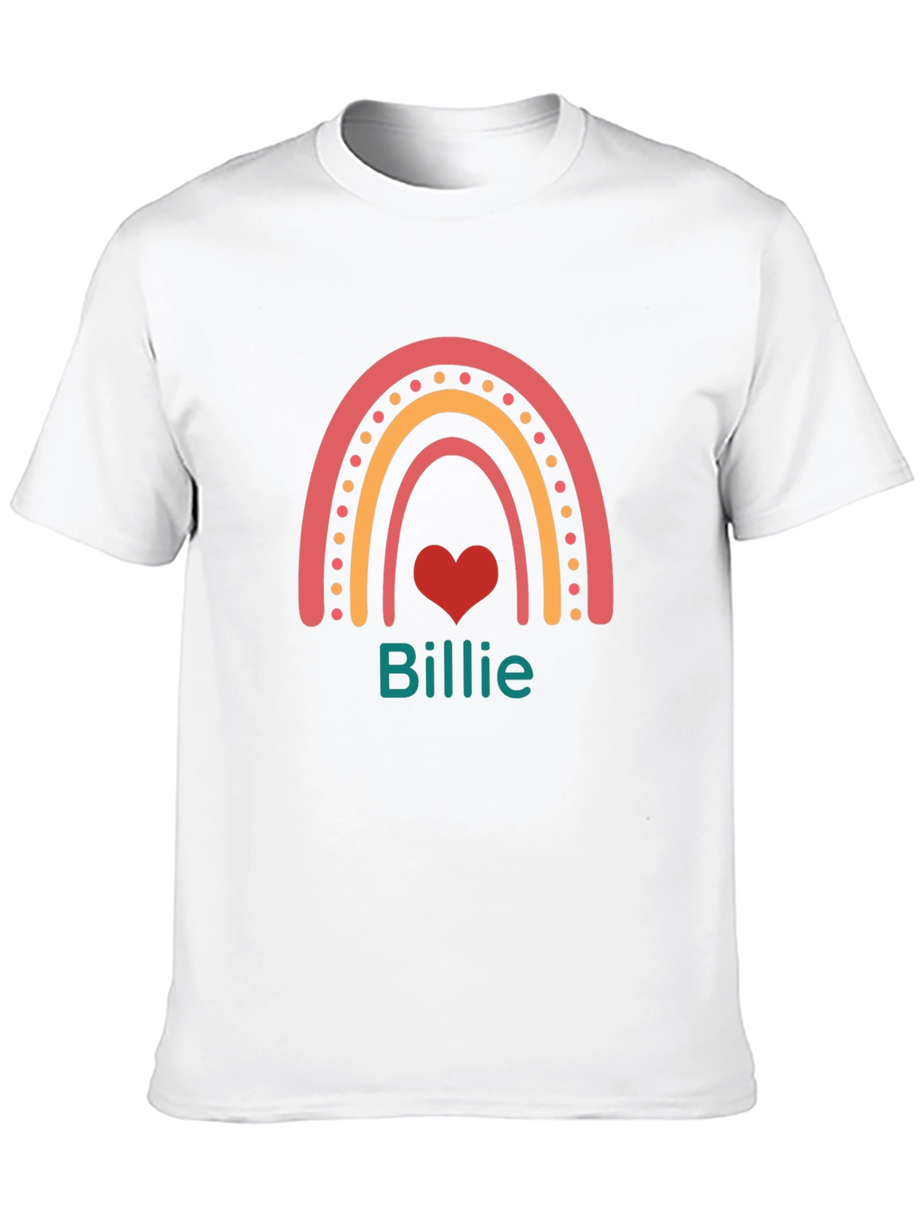 Rainbow Billie T-Shirt - Personalized Fun Style