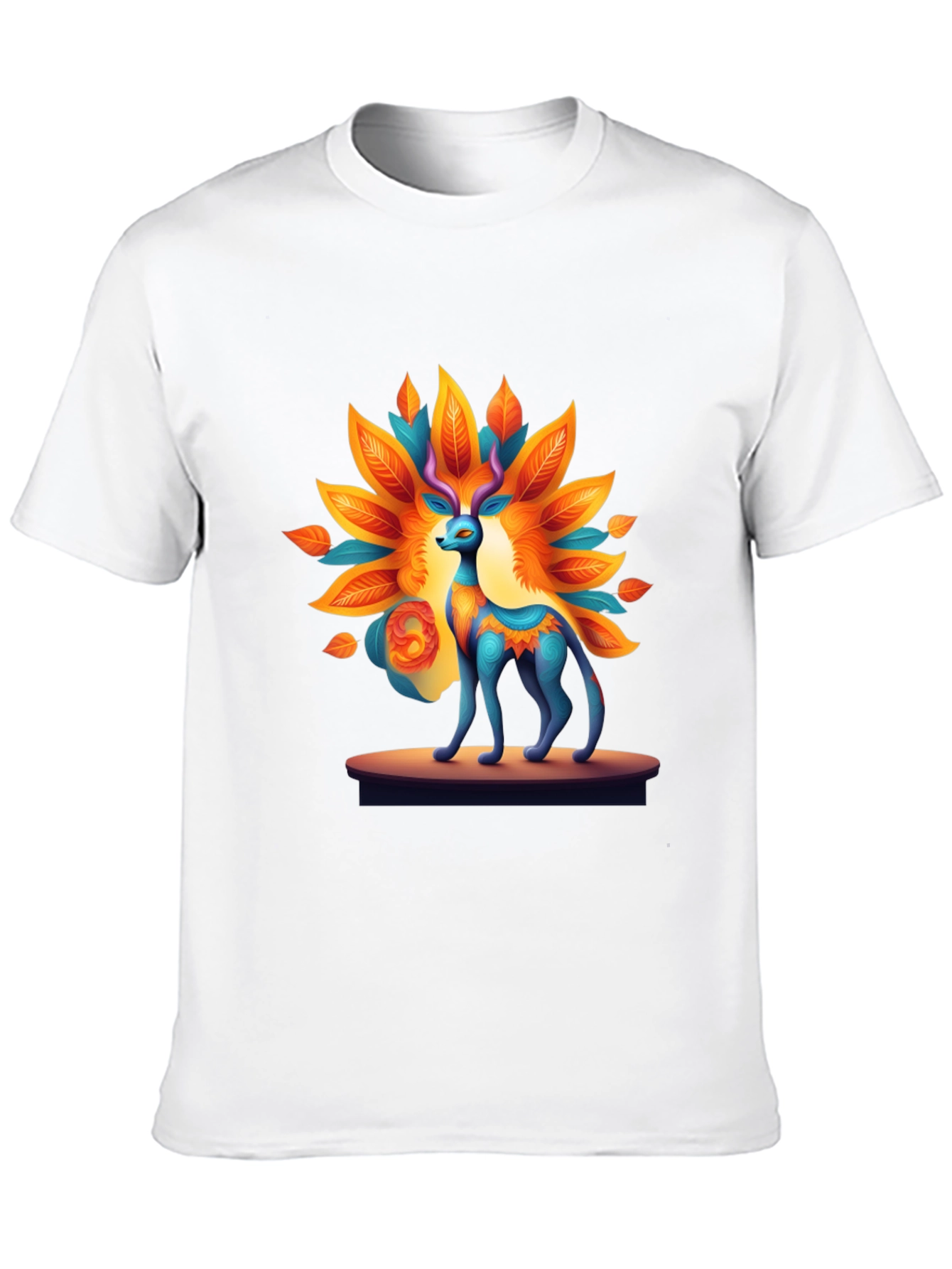 Artistic Deer Graphic Tee - Unique Design