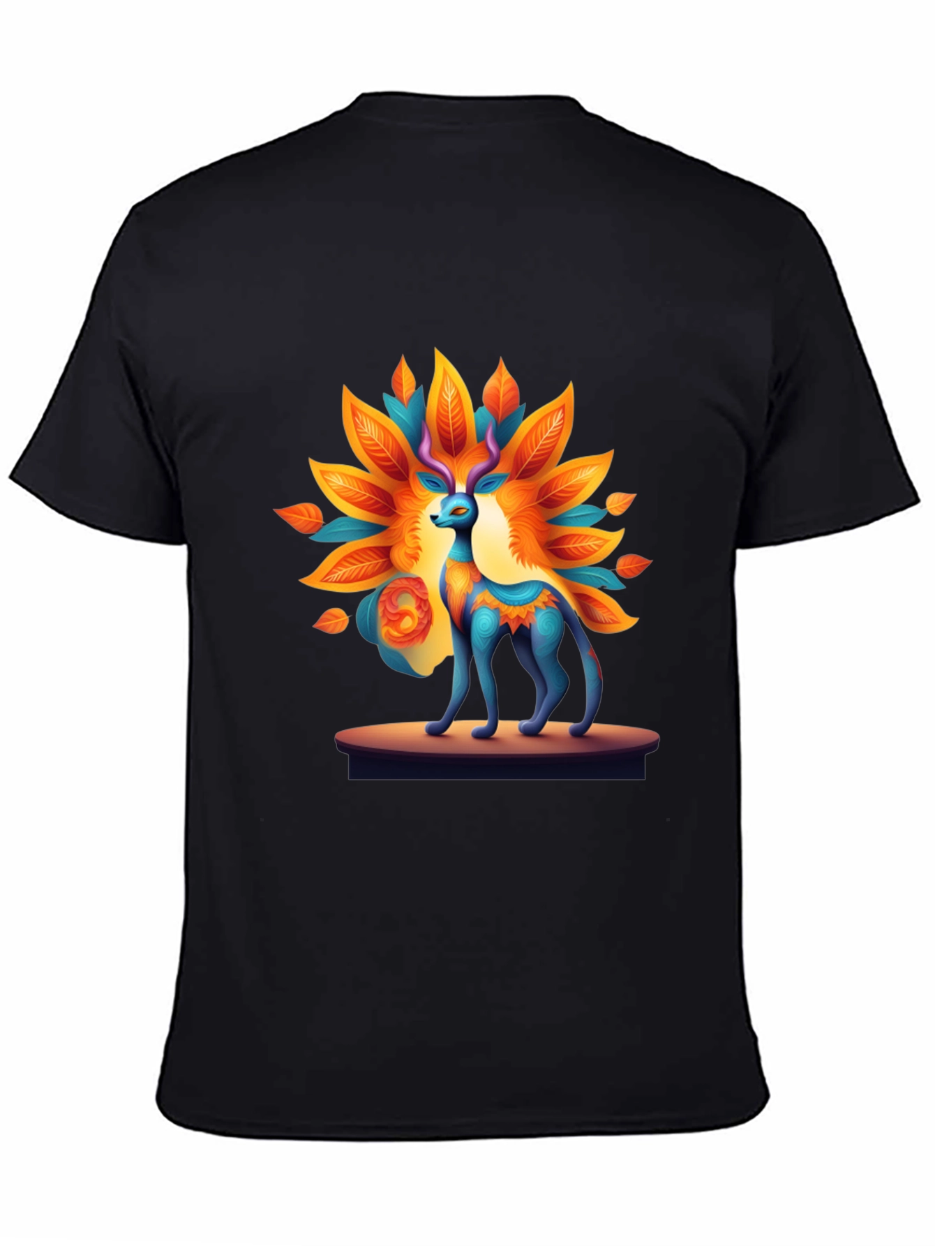 Artistic Deer Graphic Tee - Unique Design