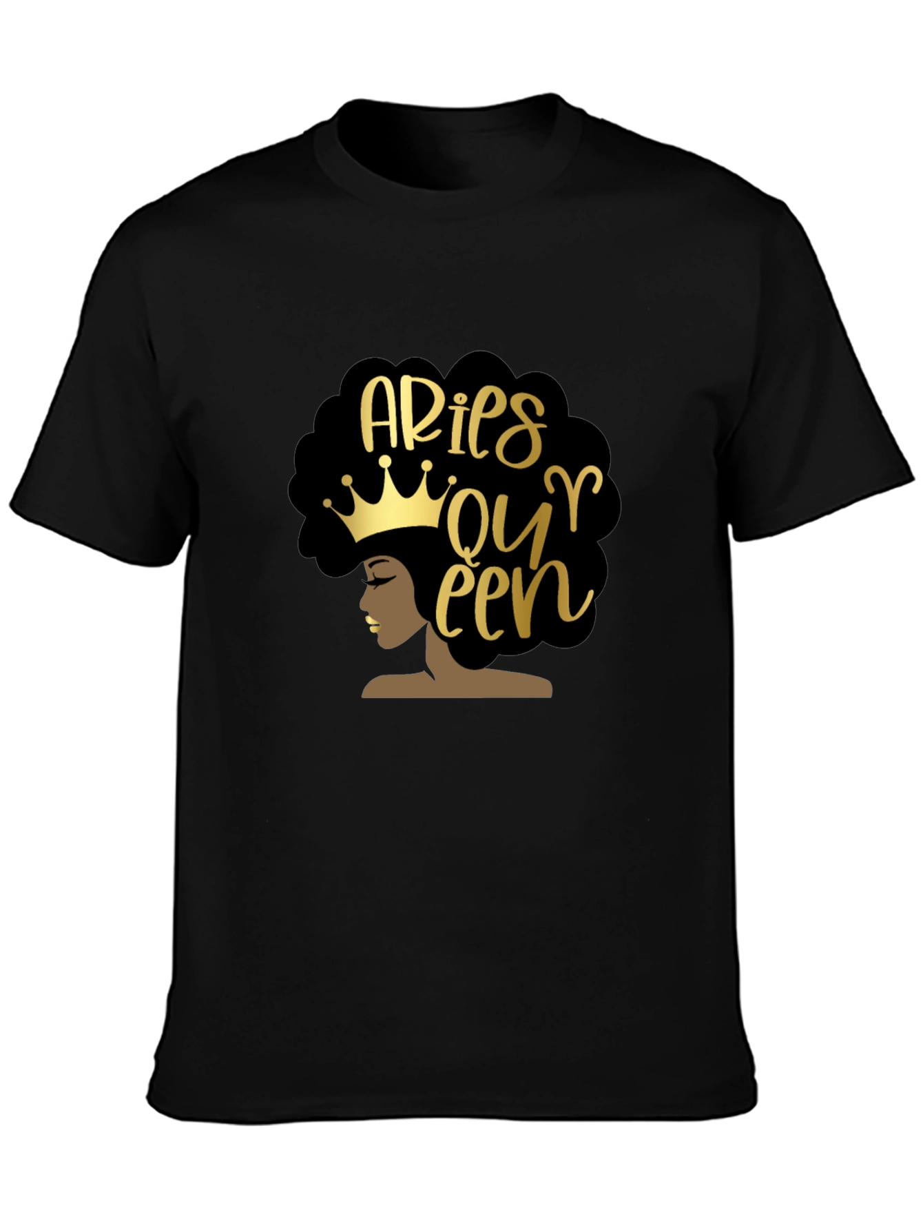 Aries Queen Black Graphic Tee