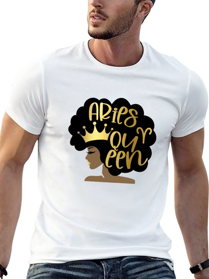 Aries Queen Black Graphic Tee