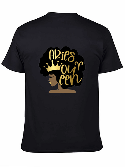 Aries Queen Black Graphic Tee