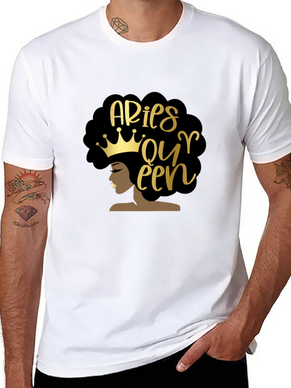 Aries Queen Black Graphic Tee