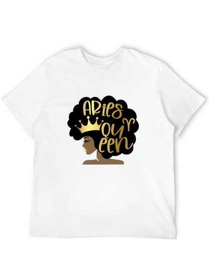 Aries Queen Black Graphic Tee