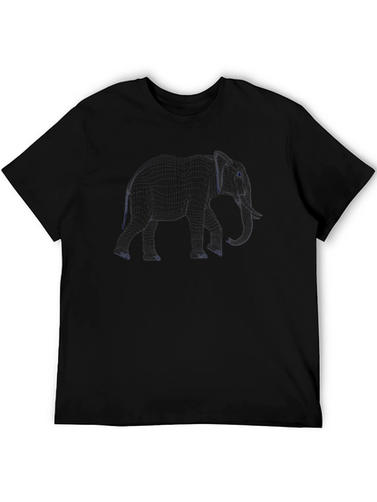 Mens Solid Black Crew Neck T-Shirt Casual Style