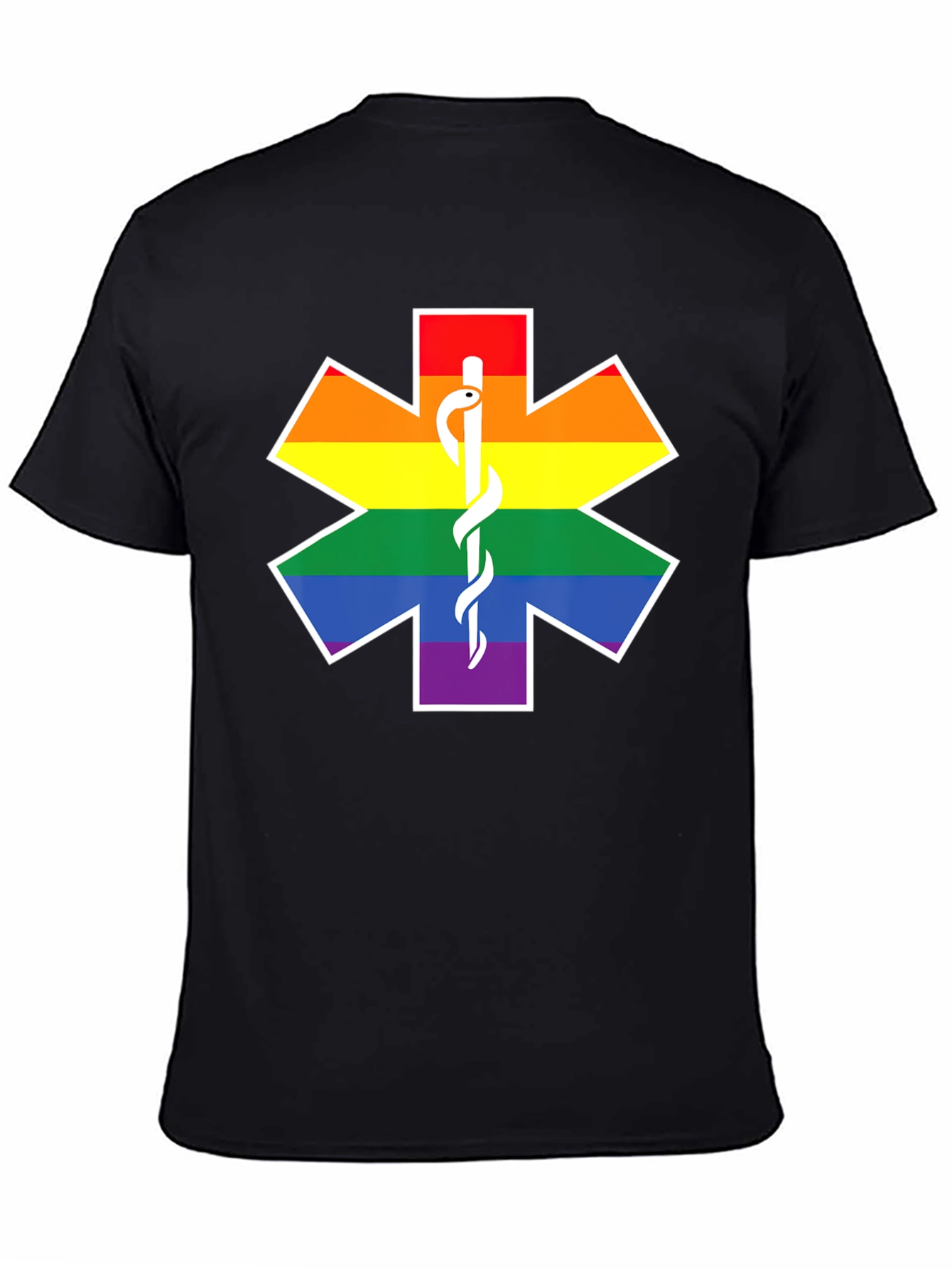 Pride Star of Life Black T-Shirt