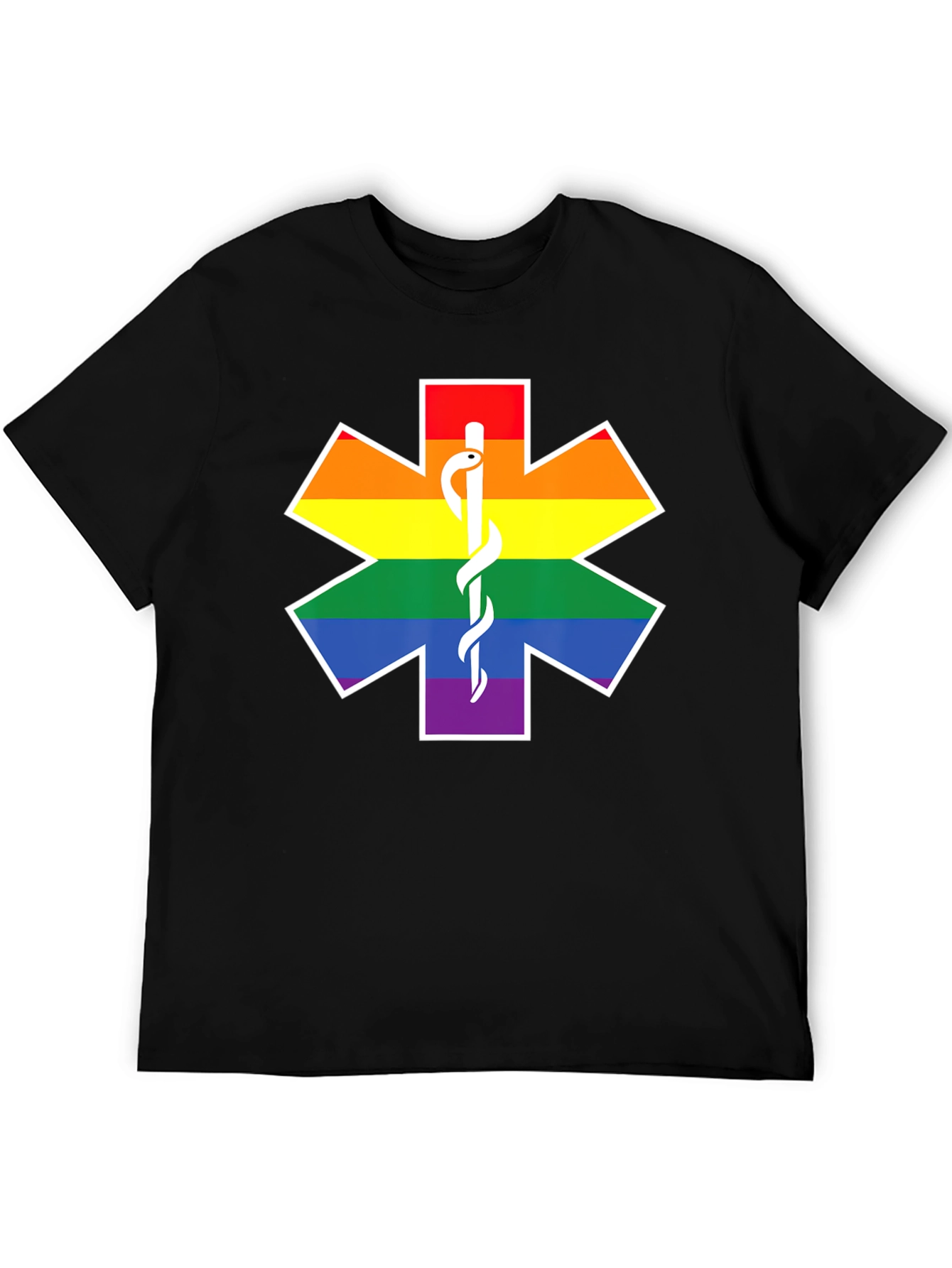 Pride Star of Life Black T-Shirt