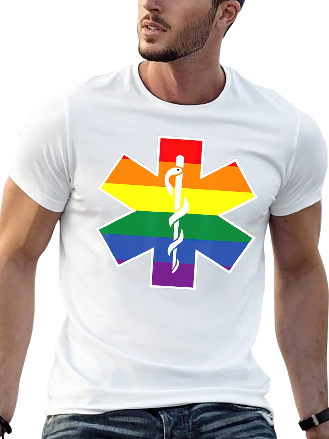 Pride Star of Life Black T-Shirt