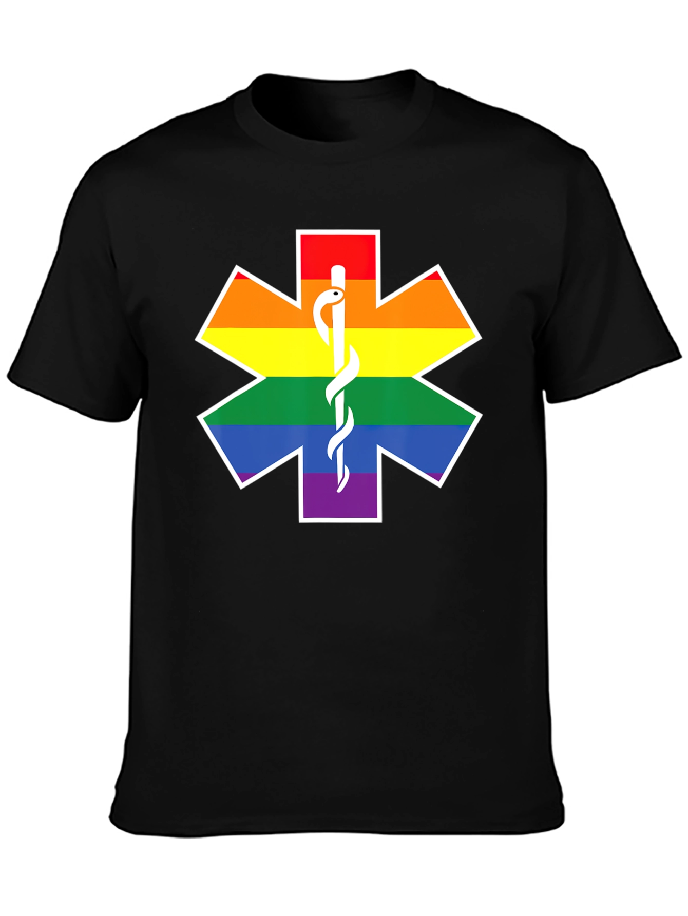 Pride Star of Life Black T-Shirt