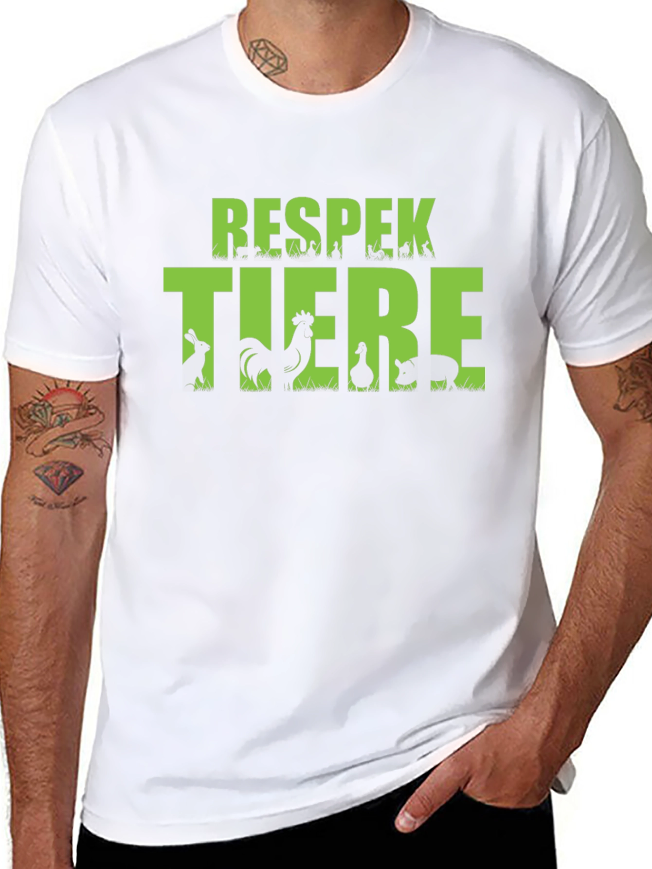 Respekt Tiere T-Shirt - Respect Animals Shirt