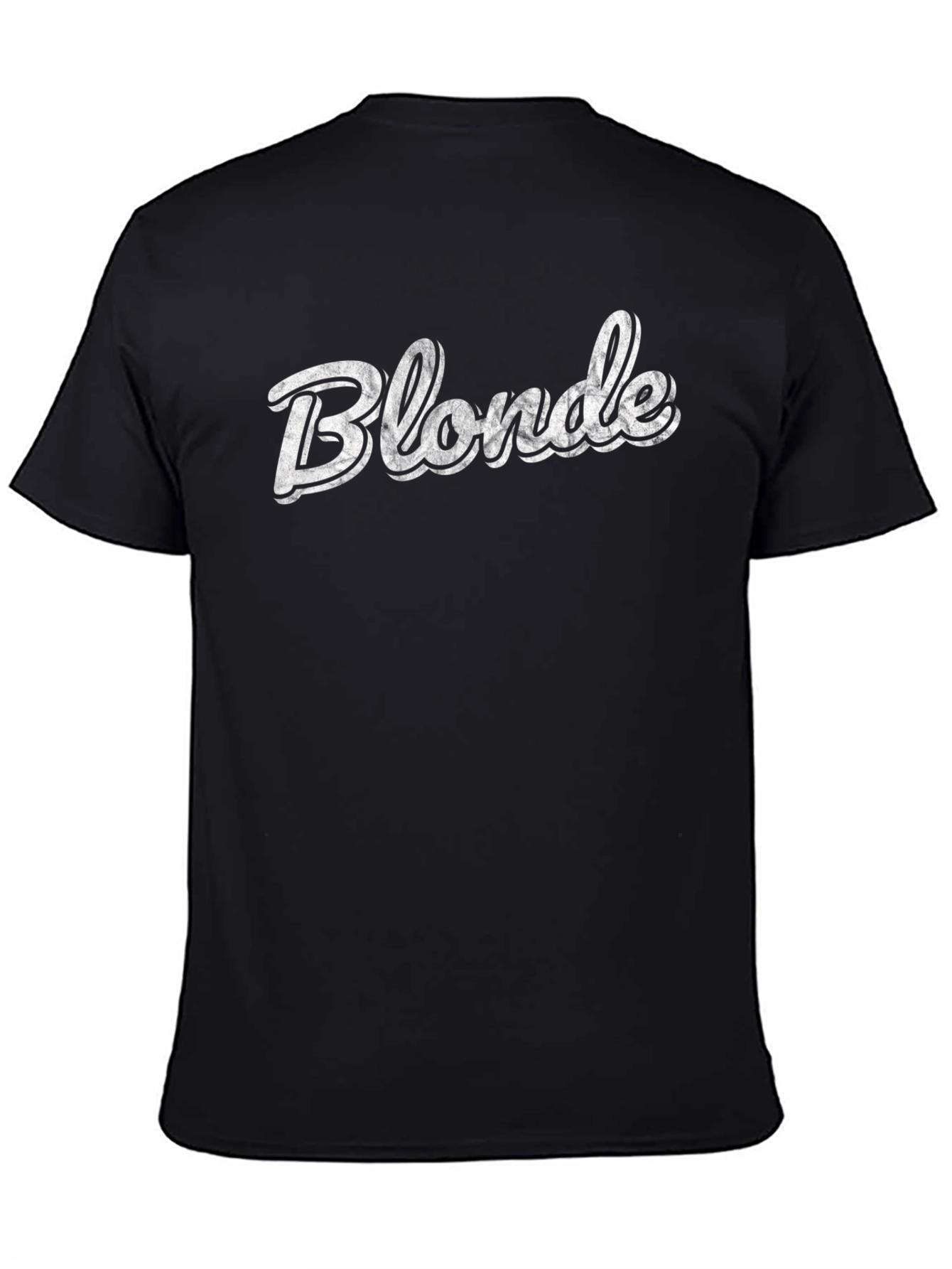 Blonde Graphic T-Shirt - Black Crew Neck Tee
