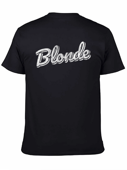 Blonde Graphic T-Shirt - Black Crew Neck Tee