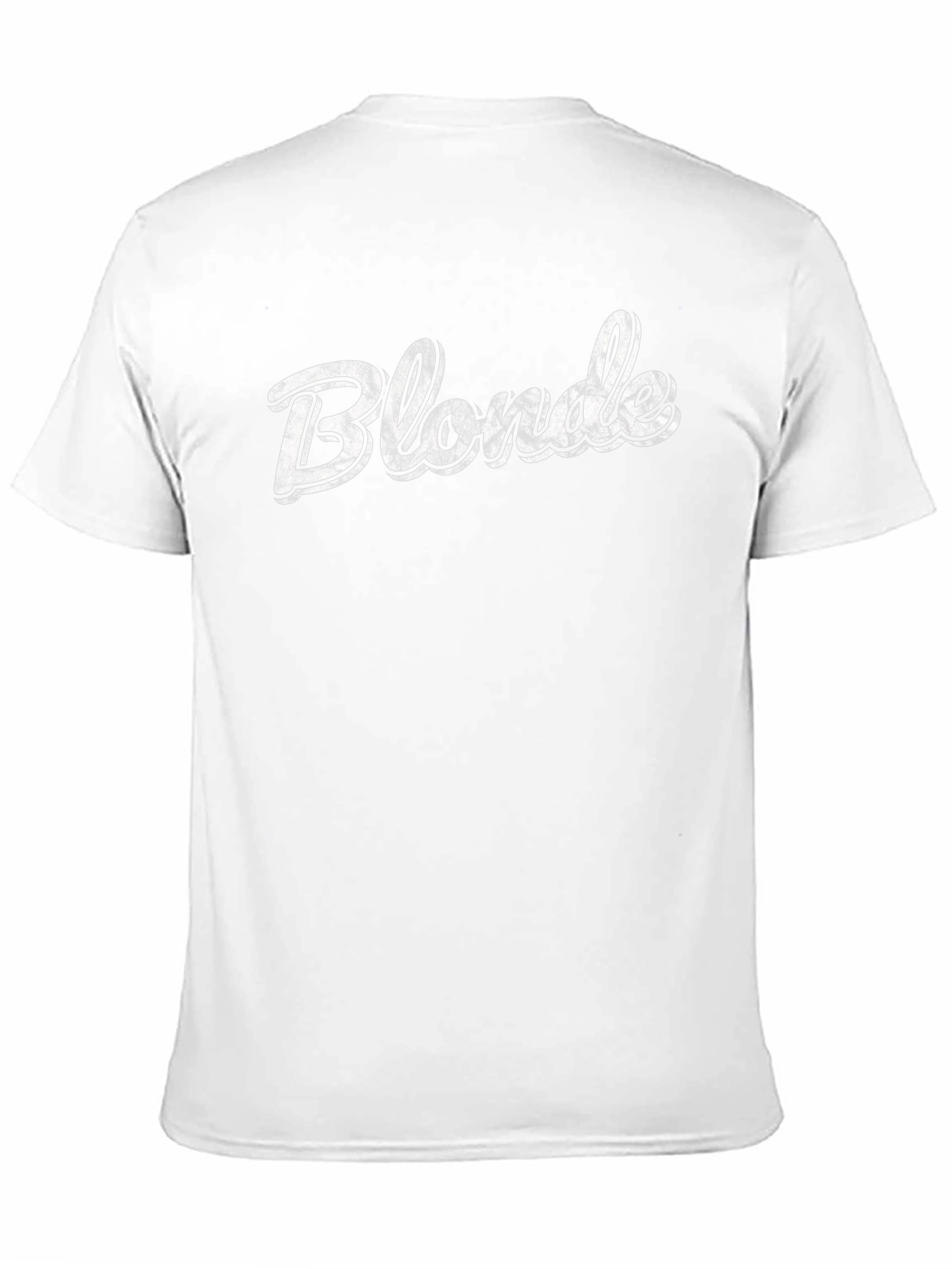 Blonde Graphic T-Shirt - Black Crew Neck Tee