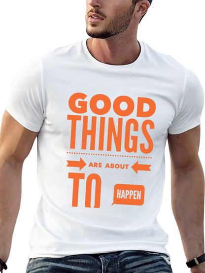 Good Things Happen Graphic Tee - Black