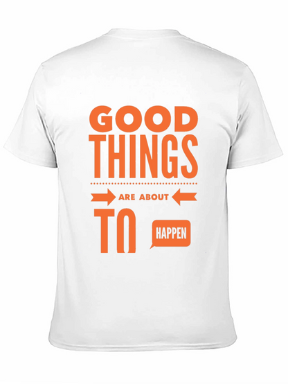Good Things Happen Graphic Tee - Black