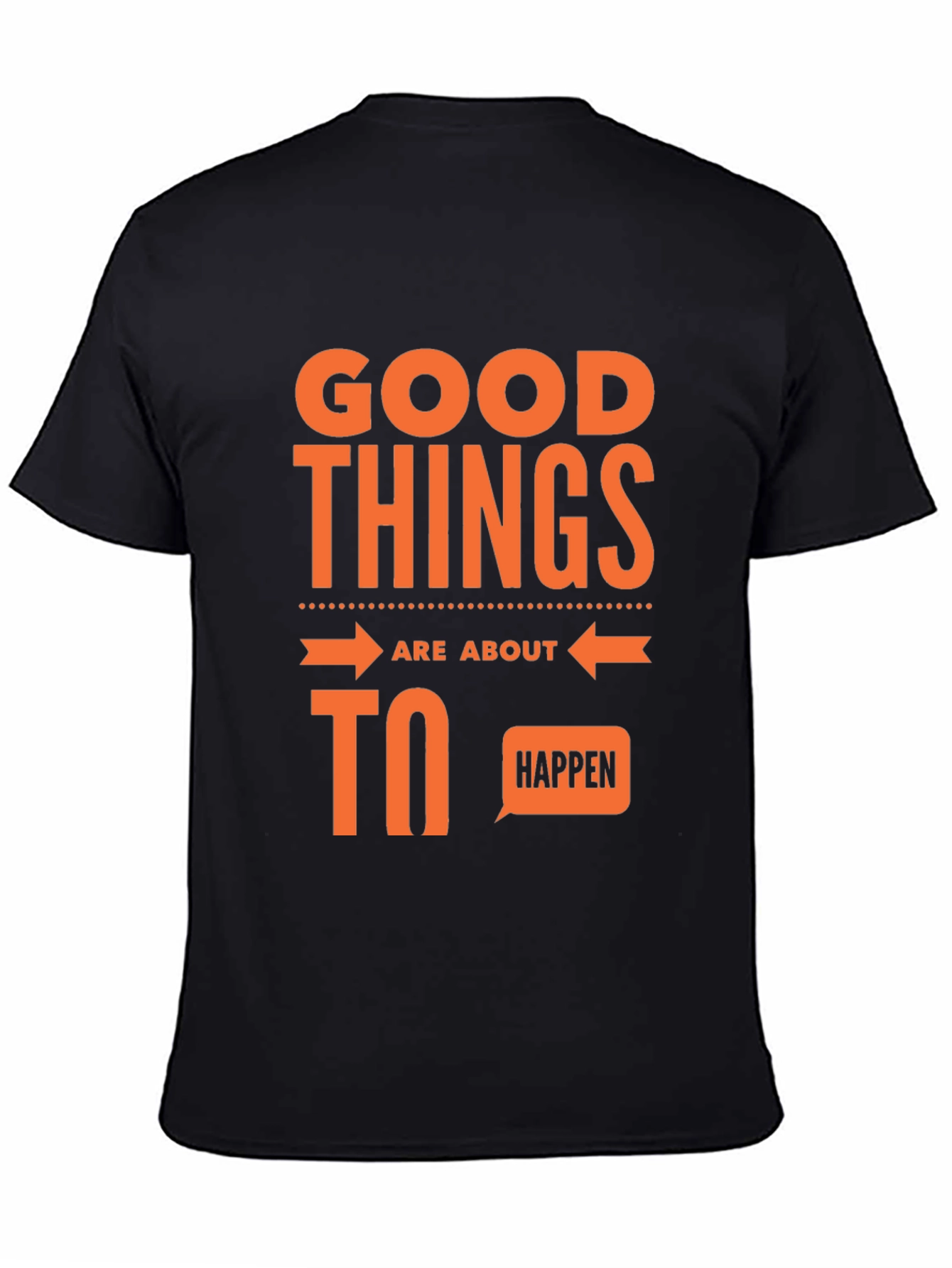 Good Things Happen Graphic Tee - Black