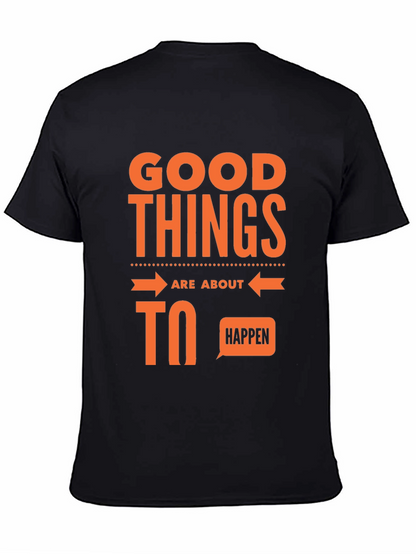 Good Things Happen Graphic Tee - Black