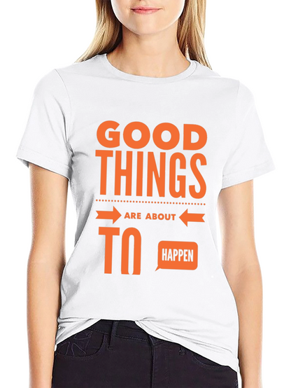 Good Things Happen Graphic Tee - Black