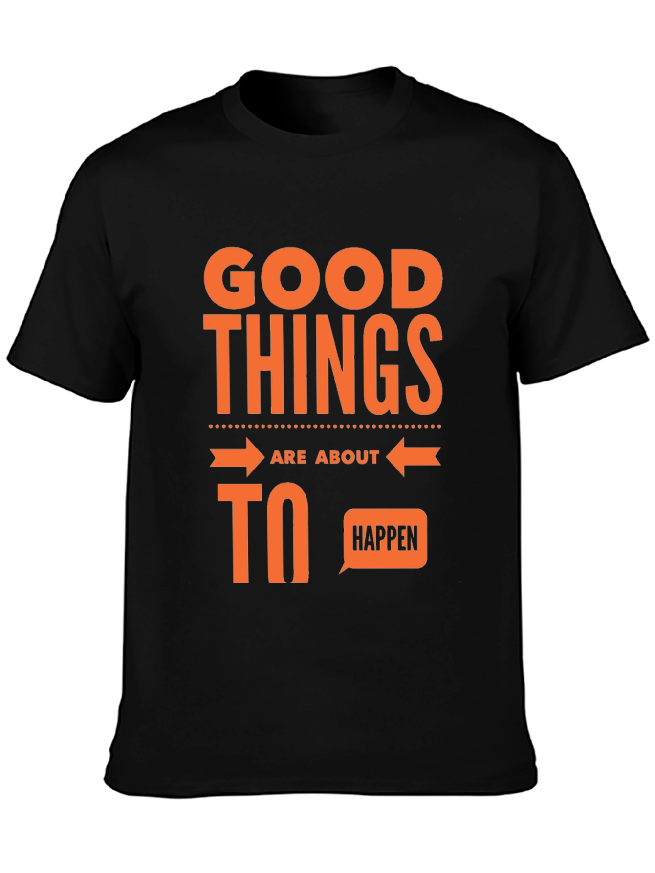 Good Things Happen Graphic Tee - Black
