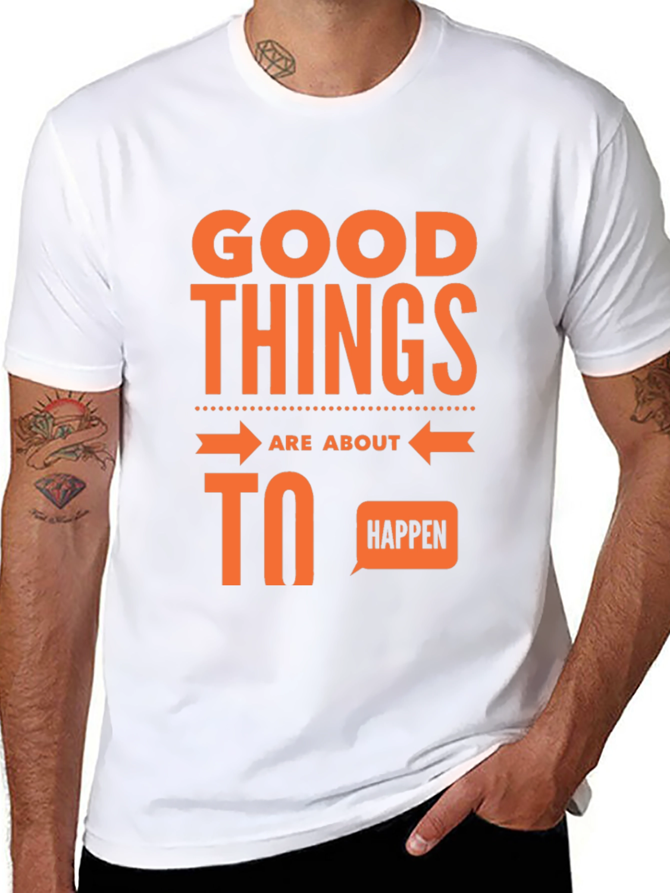 Good Things Happen Graphic Tee - Black