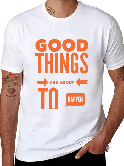 Good Things Happen Graphic Tee - Black