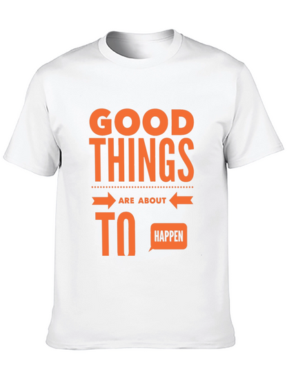 Good Things Happen Graphic Tee - Black