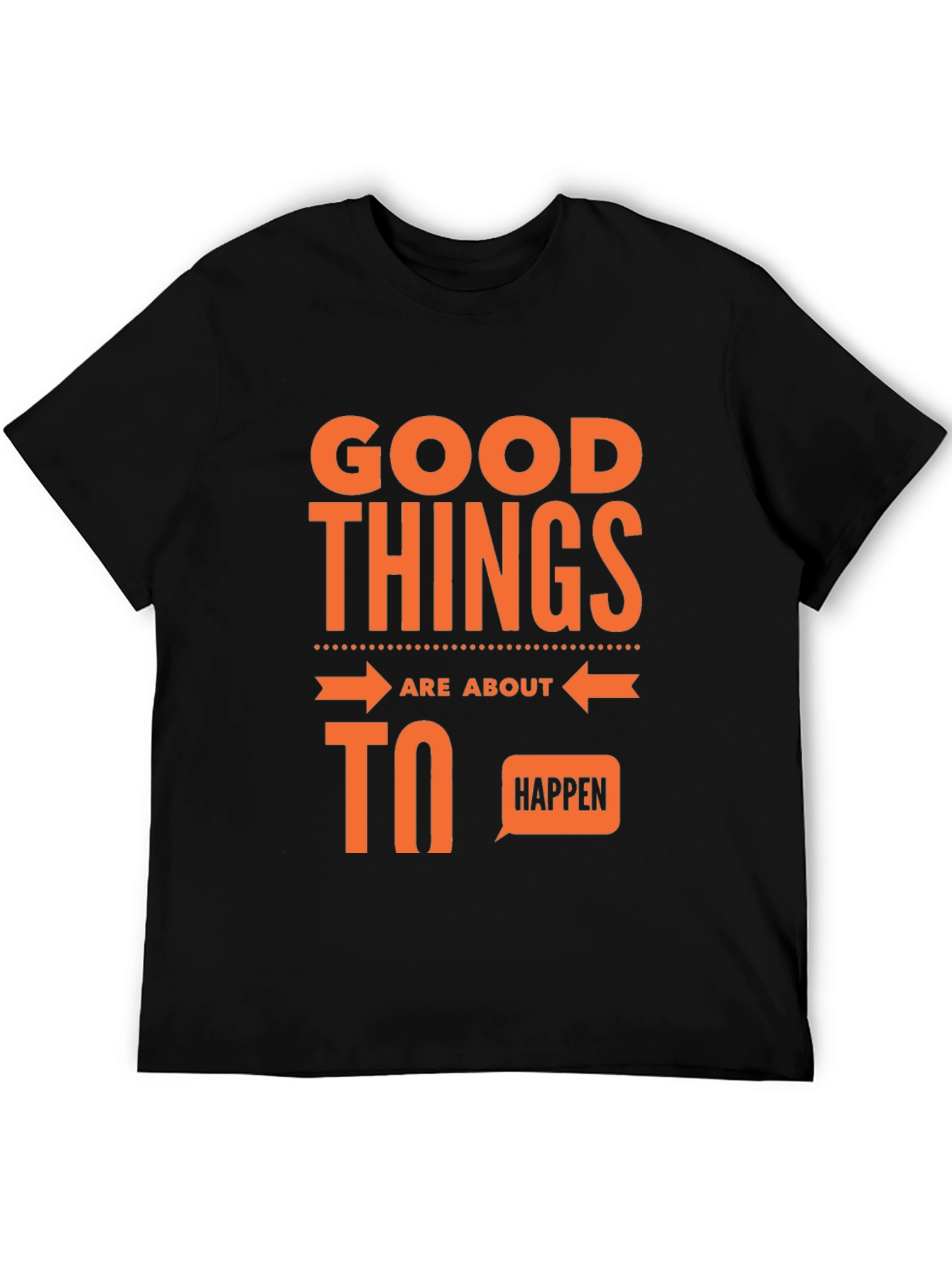Good Things Happen Graphic Tee - Black