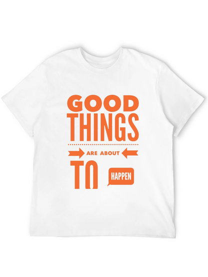 Good Things Happen Graphic Tee - Black