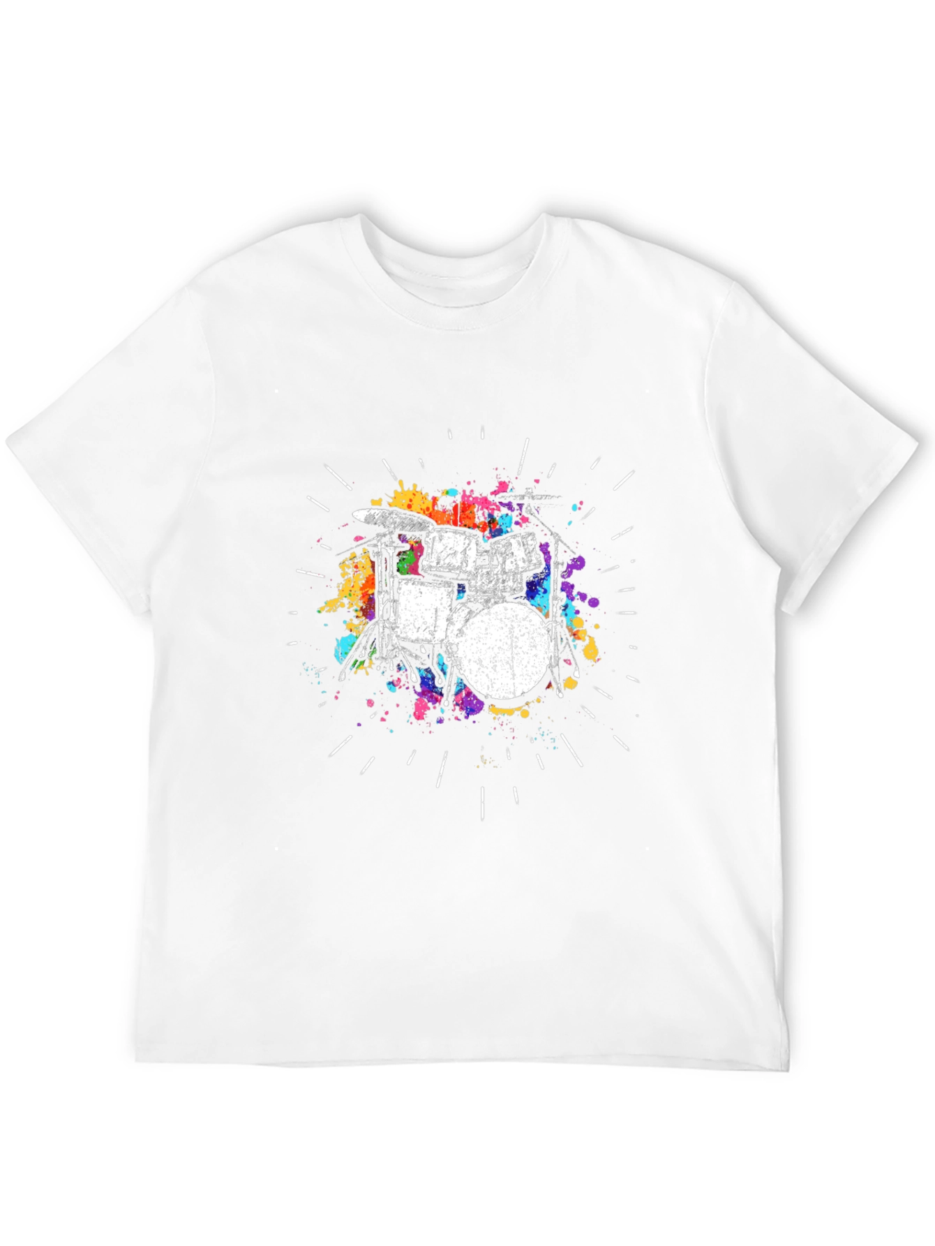 Drum Kit Graphic Tee - Black T-Shirt