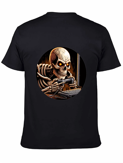 Skeleton Gamer Black T-Shirt