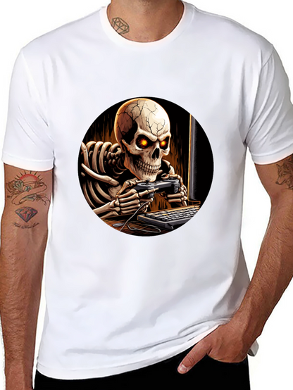 Skeleton Gamer Black T-Shirt