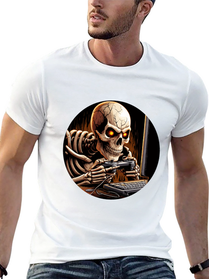 Skeleton Gamer Black T-Shirt