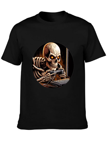 Skeleton Gamer Black T-Shirt