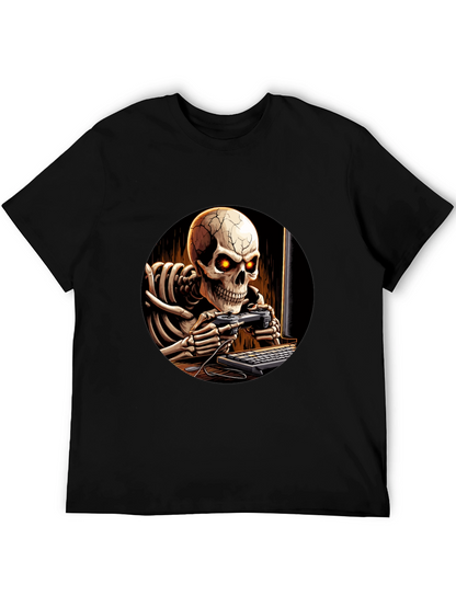 Skeleton Gamer Black T-Shirt