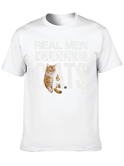 Real Men Cuddle Cats T-Shirt