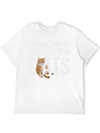Real Men Cuddle Cats T-Shirt
