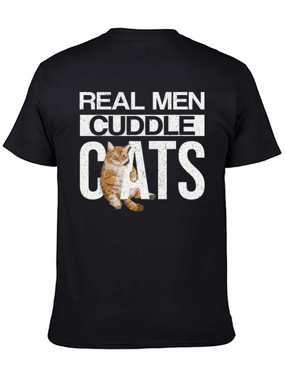 Real Men Cuddle Cats T-Shirt