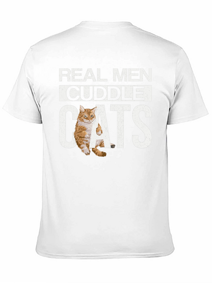 Real Men Cuddle Cats T-Shirt