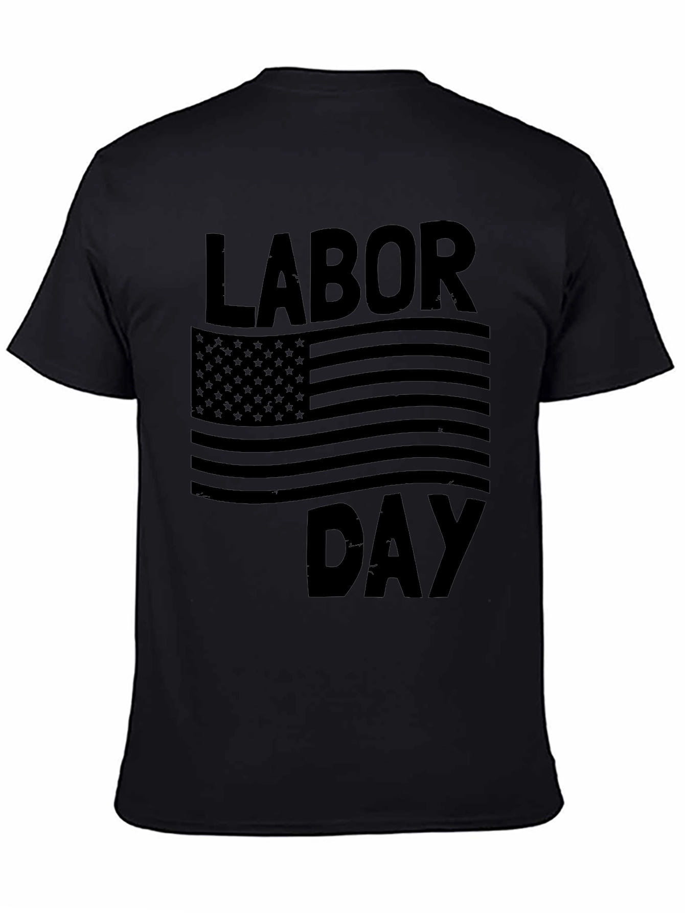 Labor Day American Flag Graphic T-Shirt