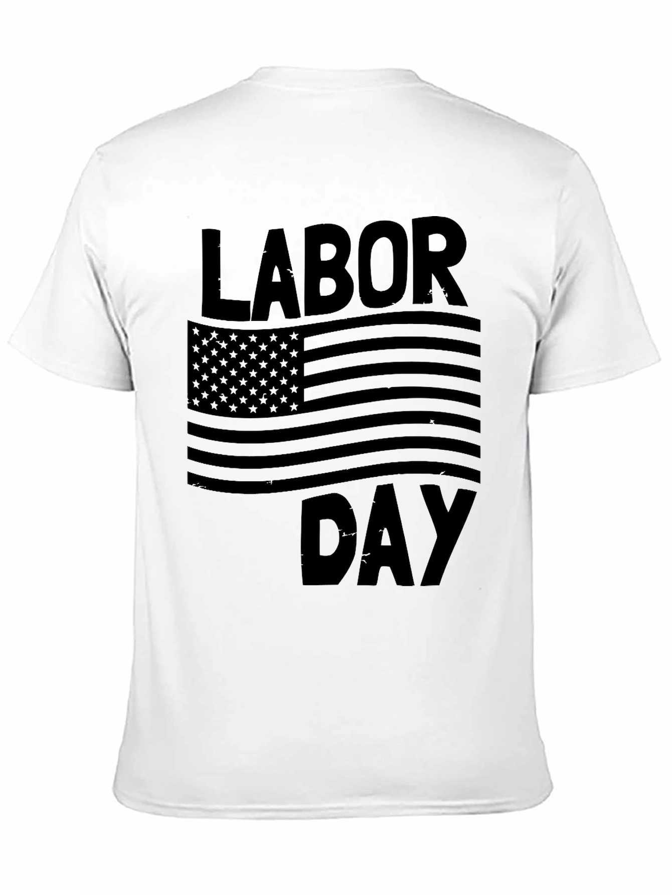 Labor Day American Flag Graphic T-Shirt