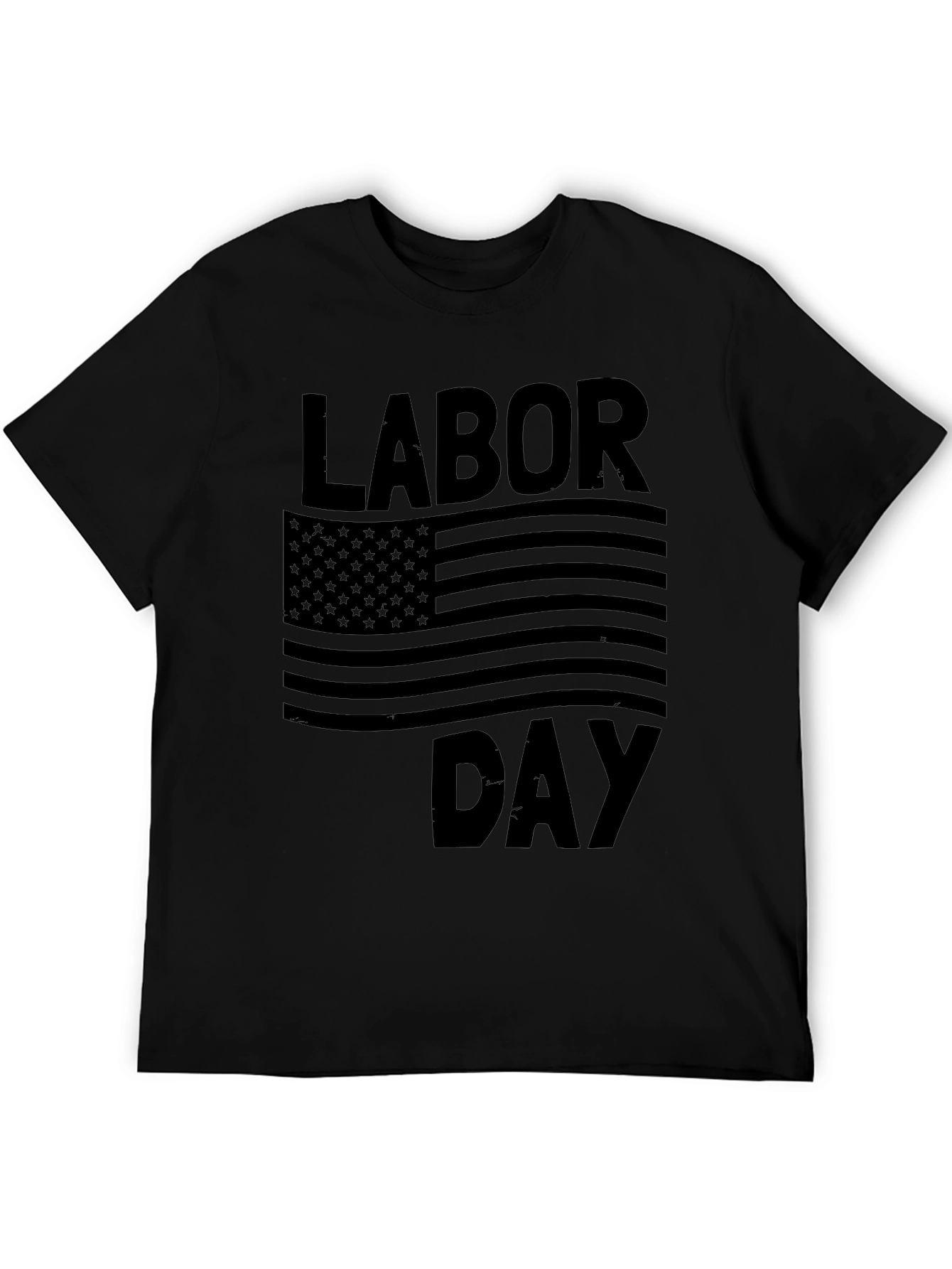 Labor Day American Flag Graphic T-Shirt