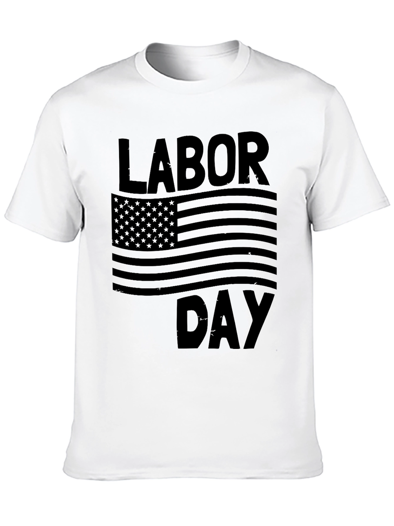 Labor Day American Flag Graphic T-Shirt